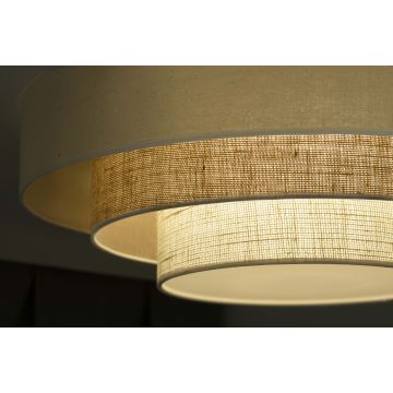 Duolla - Стельовий LED світильник LUNETA LED/26W/230V діаметр 60 см 4000K кремовий/коричневий