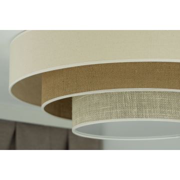 Duolla - Стельовий LED світильник LUNETA LED/26W/230V діаметр 60 см 4000K кремовий/коричневий