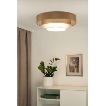 Duolla - Стельовий LED світильник LUNETA LED/26W/230V діаметр 60 см 4000K коричневий/золотий/білий