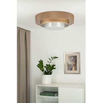 Duolla - Стельовий LED світильник LUNETA LED/26W/230V діаметр 60 см 4000K коричневий/золотий/білий