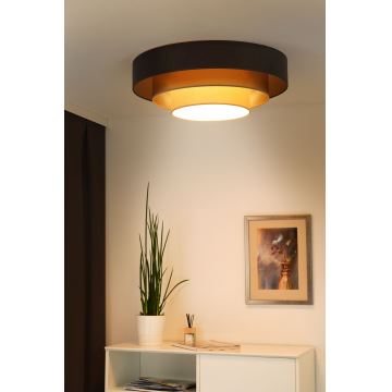 Duolla - Стельовий LED світильник LUNETA LED/26W/230V діаметр 60 см 4000K коричневий/золотий/кремовий