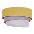 Duolla - Стельовий світильник TRIO 1xE27/15W/230V діаметр 45 cm жовтий/сірий/білий
