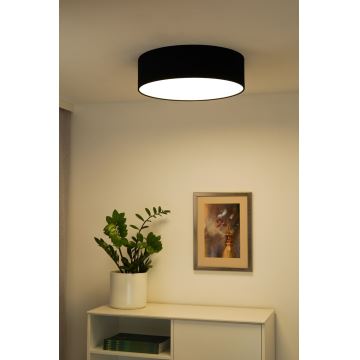 Duolla - Светодиодный потолочный светильник CORTINA LED/26W/230V диаметр 30 см 4000K черный