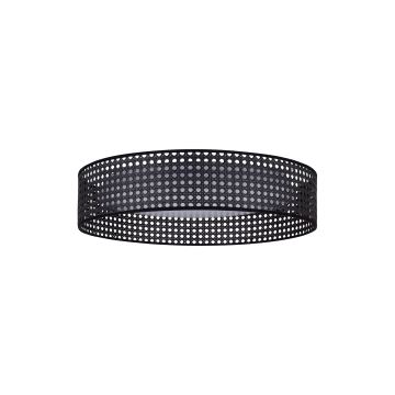 Duolla - Светодиодный потолочный светильник ROLLER RATTAN LED/24W/230V черный