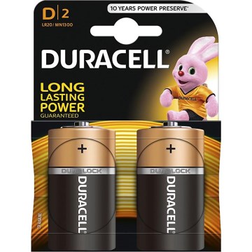 Duracell - 2 шт. Лужна батарейка Basic LR20/D 1,5V 12500 mAh