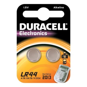 Duracell - 2 шт. Лужна батарейка LR44/A76 1,5V 150 mAh