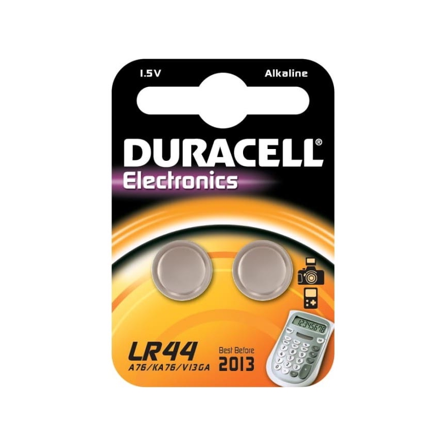 Duracell - Щелочная батарейка LR44/A76 1,5V 150 mAh 2 шт.