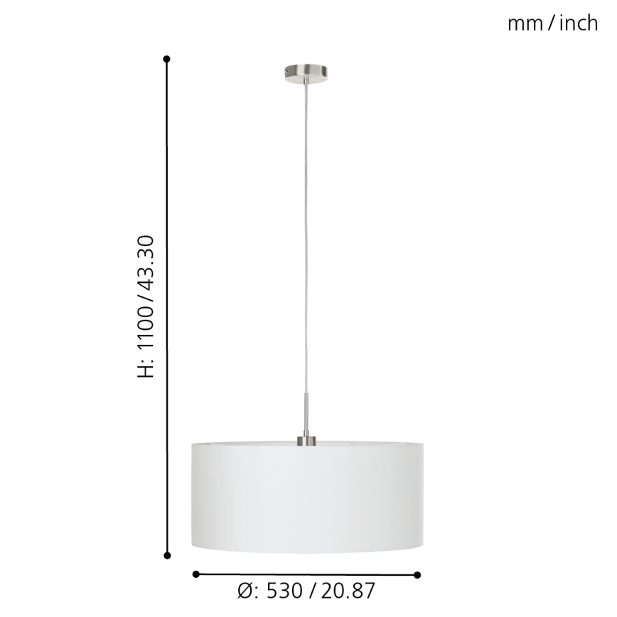 Eglo - Подвесная люстра 1xE27/60W/230V