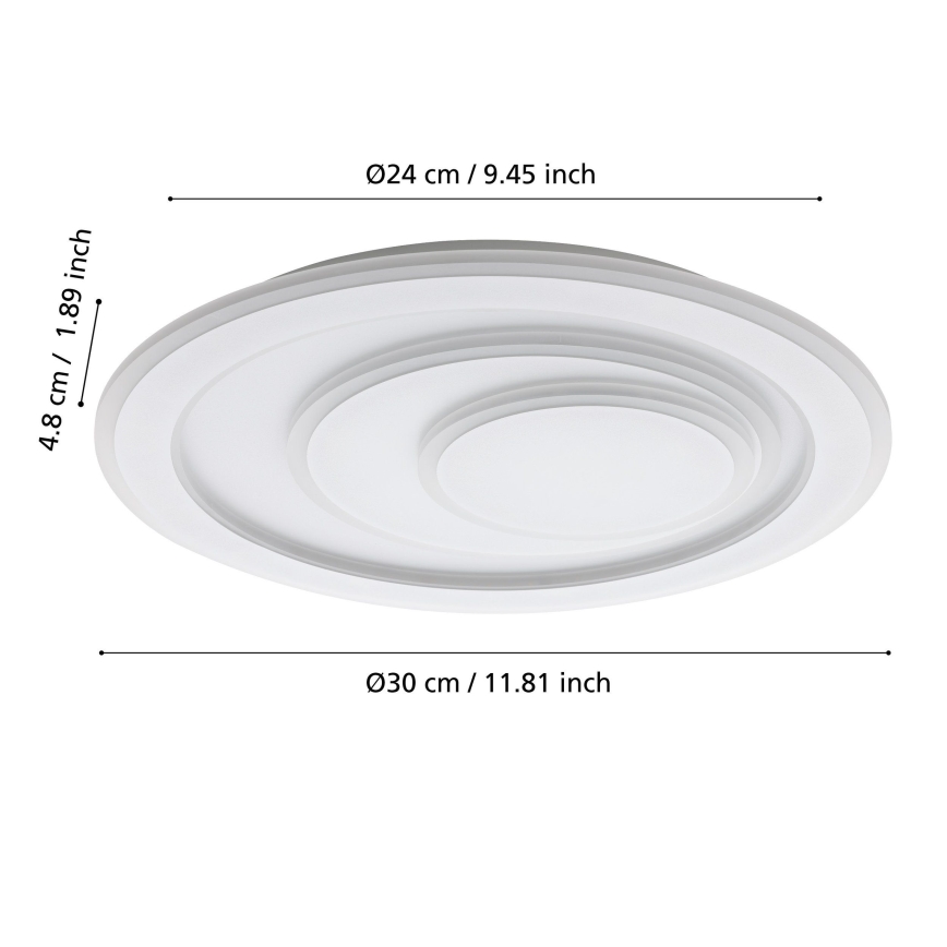 Eglo - Светодиодный потолочный светильник LED/14,7W/230V диаметр 30 см