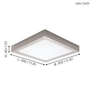 Eglo 32446 - Світлодіодний стельовий світильник FUEVA 1 LED/24W/230V