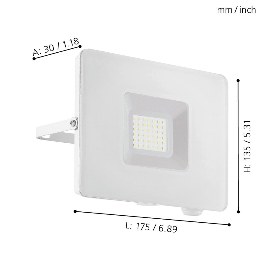 Eglo - Светодиодный прожектор LED/30W/230V IP65