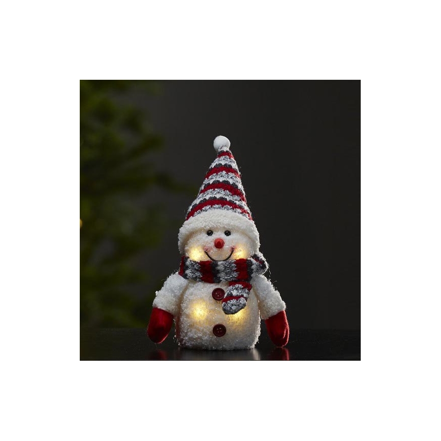 Eglo 411218 - Світлодіодна різдвяна прикраса JOYLIGHT 4xLED/0,06W/3xAAA сніговик