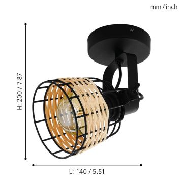 Eglo - Точечный светильник 1xE27/40W/230V