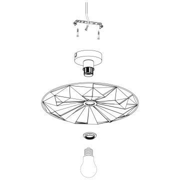 Eglo - Настенный светильник 1xE27/40W/230V