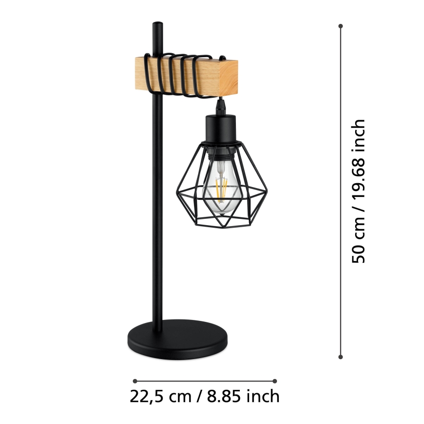 Eglo - Настольная лампа 1xE27/60W/230V - сертифицировано FSC