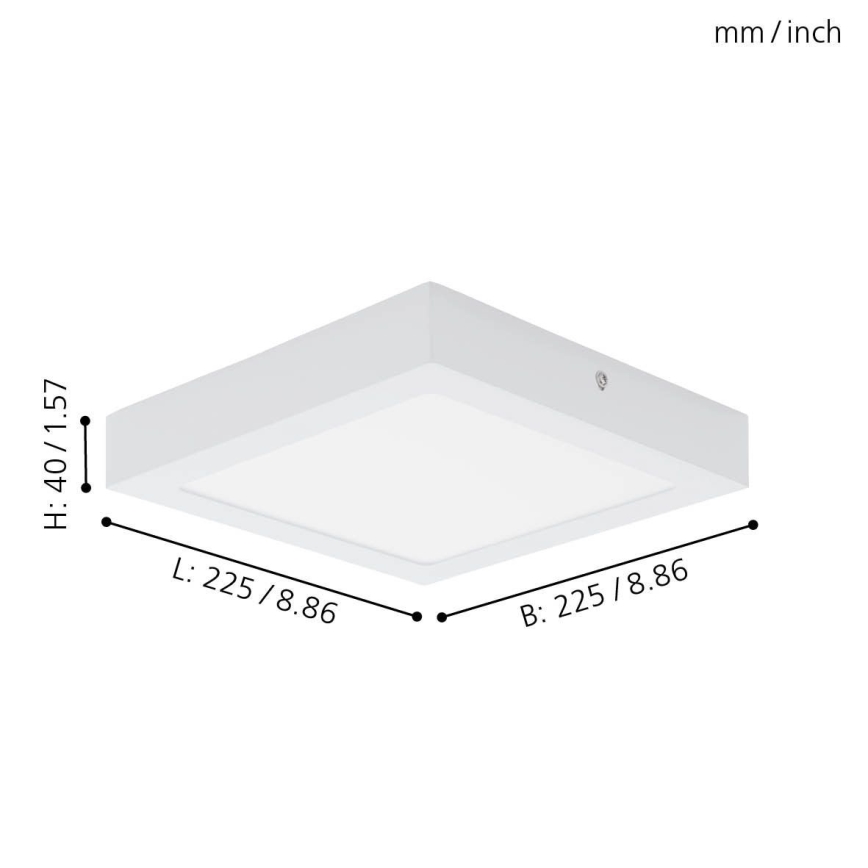 Eglo 78202 - Стельовий LED світильник FUEVA LED/16,5W/230V