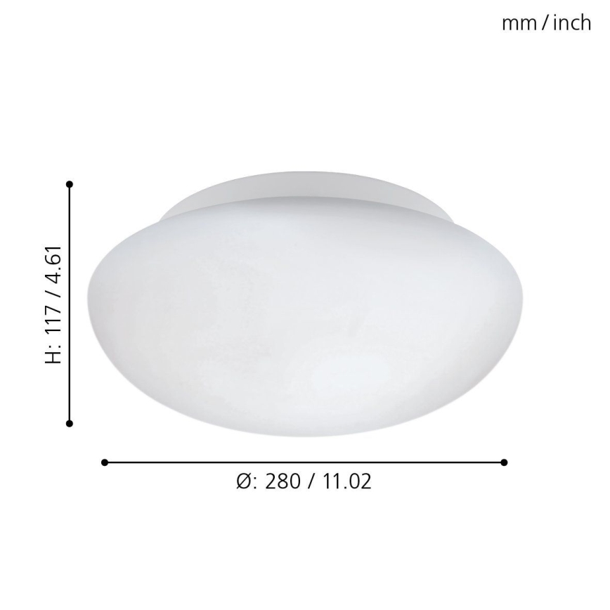 Eglo - Потолочный светильник 1xE27/60W/230V