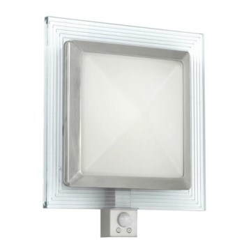 EGLO 88163 - Уличный настенный светильник с датчиком PALI 1xE27/15W + 1xLED/1,28W