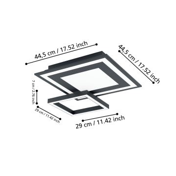 Eglo - Стельовий LED RGBW світильник з регулюванням яскравості LED/21,6W/230V ZigBee