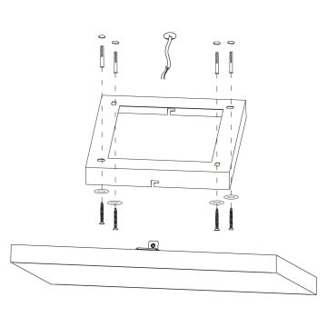 Eglo - Стельовий LED RGBW світильник з регулюванням яскравості LED/16W/230V ZigBee