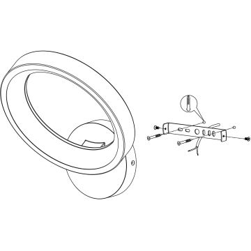 Eglo - Настінний LED RGBW світильник з регулюванням яскравості LED/16W/230V ZigBee