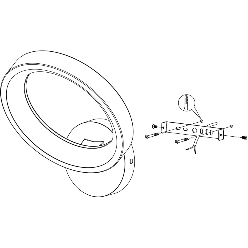 Eglo - Настінний LED RGBW світильник з регулюванням яскравості LED/16W/230V ZigBee