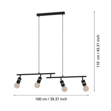 Eglo - Подвесная люстра 4xE27/10W/230V