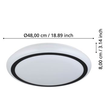 Eglo - Светодиодный потолочный светильник LED/19,5W/230V