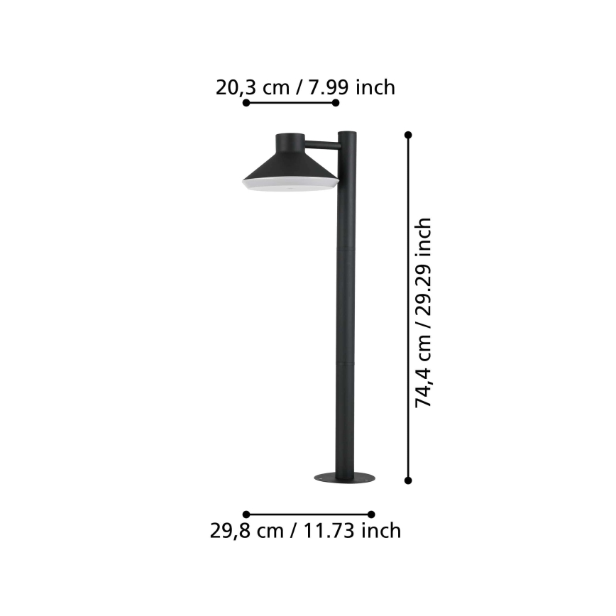 Eglo - Вулична світлодіодна лампа 1xGU10/4,6W/230V IP44