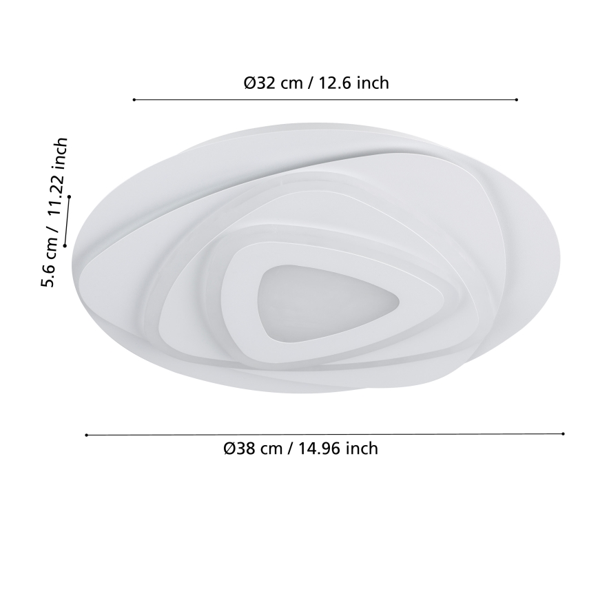 Eglo - Светодиодный потолочный светильник LED/21W/230V диаметр 38 см