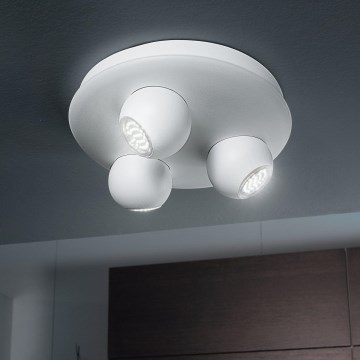 Eglo 93169 - Точковий LED світильник NORBELLO 3 3xGU10/5W/230V