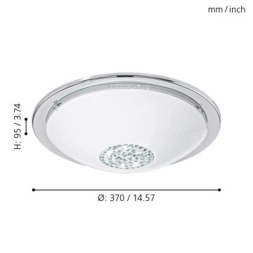 Eglo - Світлодіодний стельовий світильник LED/12W/230V