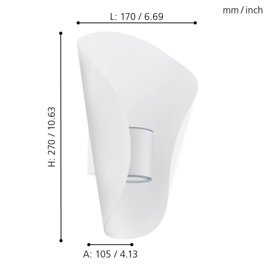 Eglo - Зовнішнє світлодіодне освітлення 2xLED/2,5W/230V IP44