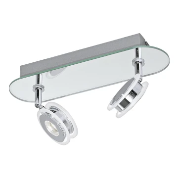 Eglo 95278 - Светодиодный светильник для ванной комнаты AGUEDA 2xLED/3,3W/230V IP44