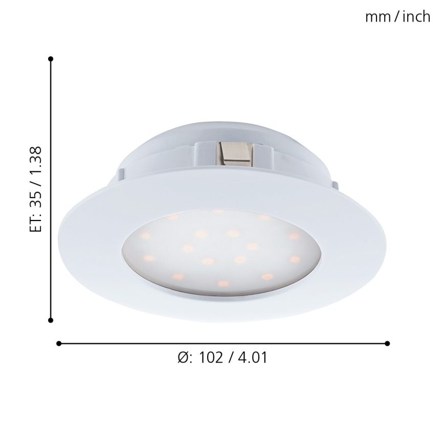 Eglo - Светодиодный подвесной потолочный светильник 1xLED/12W/230V