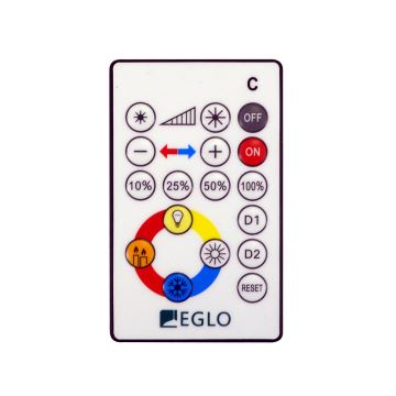 Eglo - Світлодіодний стельовий світильник з регульованою яскравістю LED/20W/230V