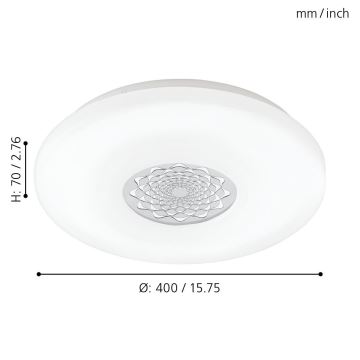 Eglo - Светодиодный потолочный светильник LED/24W/230V