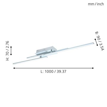 Eglo - Світлодіодний стельовий світильник 3xLED/6W/230V