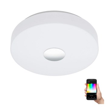 Eglo 96819 - LED RGB Стельовий світильник з регулюванням яскравості BERAMO-C LED/17W/230V