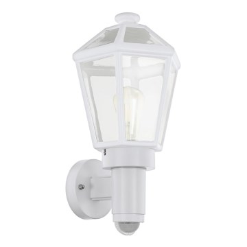 Eglo 97256 - Уличный настенный светильник с датчиком MONSELICE 1xE27/28W/230V IP44