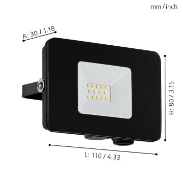 Eglo - Светодиодный прожектор LED/10W/230V IP65