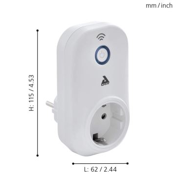 Eglo - Розумна розетка Connect plug 2300W