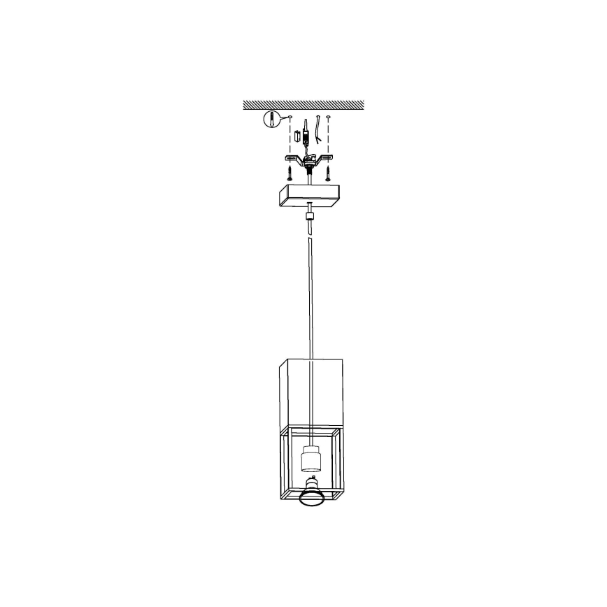 Eglo - Светодиодная подвесная люстра 1xGU10/5W/230V