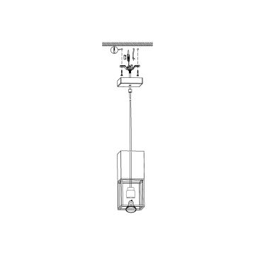 Eglo - Світлодіодна підвісна люстра 1xGU10/5W/230V