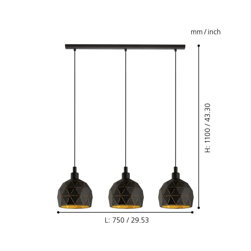 Eglo - Подвесная люстра 3xE14/40W/230V