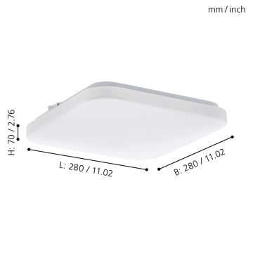 Eglo - Светодиодный потолочный светильник LED/11,5W/230V