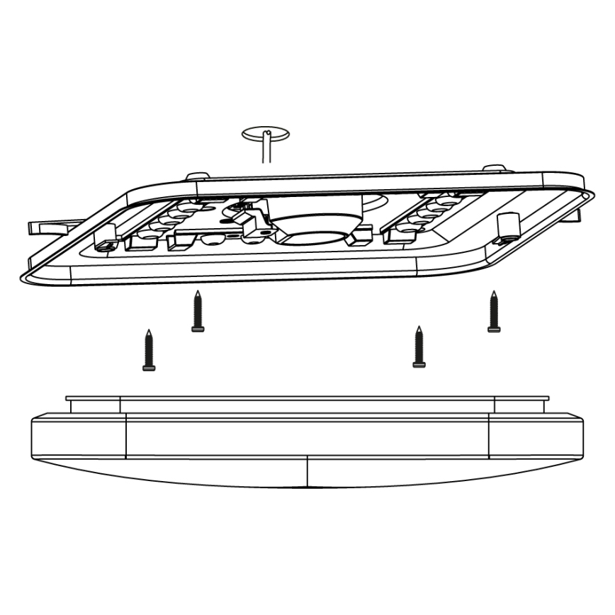 Eglo - Світлодіодний стельовий світильник LED/11,5W/230V