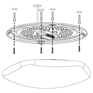 Eglo - Стельовий LED RGB світильник з регулюванням яскравості TOTARI-C LED/34W/230V + дистанційне керування