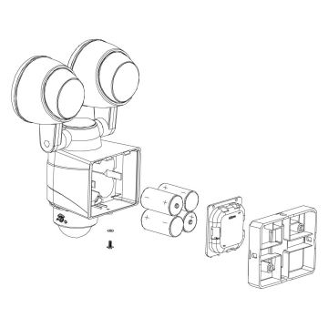 Eglo - Вуличний світлодіодний світильник з датчиком 2xLED/4W/4xLR1IP44