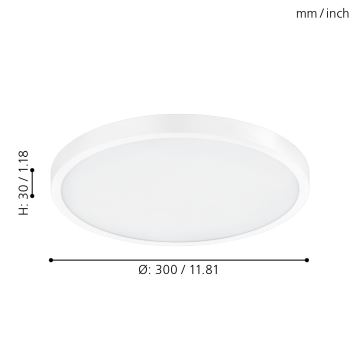 Eglo - Стельовий LED світильник з регулюванням яскравості LED/20W/230V + ДК